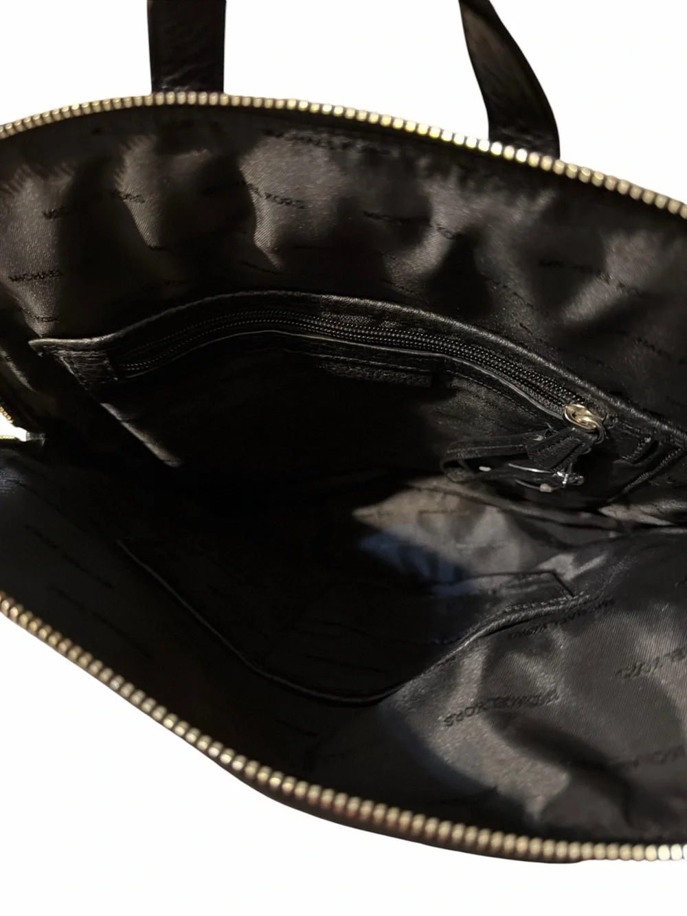 Michael Kors Black Pebbled Leather Backpack